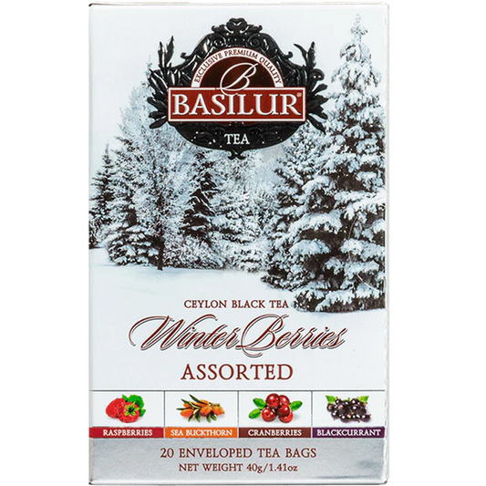 Té negro con Berries -Winter Berries - 20 Bolsas - Basilur