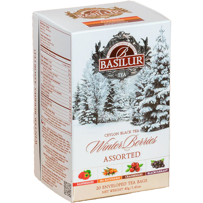 Té negro con Berries -Winter Berries - 20 Bolsas - Basilur