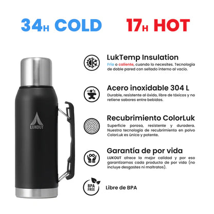 Kit PRO Termo Handle 1000 ml + Mate 170 ml Lukout