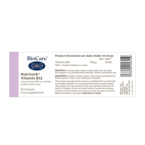 Nutrisorb B 12 15ML Biocare