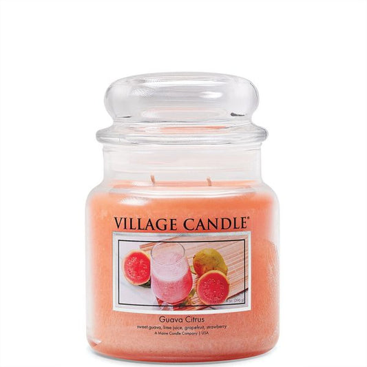 VELA MEDIANA 396 GRS VILLAGE CANDLE GUAVA CITRUS