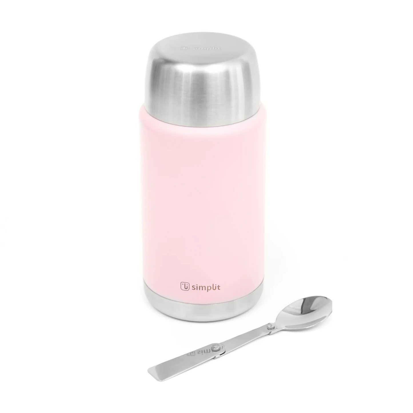 Termo de Comida Insulado Acero Inox 750 ml Rosado Simplit