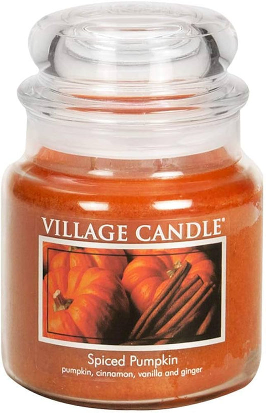 VELA MEDIANA 396 GRS VILLAGE CANDLE SPICED PUMPKIN