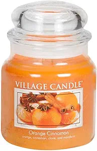 VELA MEDIANA 396 GRS VILLAGE CANDLE ORANGE CINNAMON