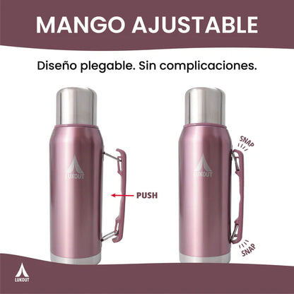 PRO Termo Handle 1000 ml Rosa Lukout