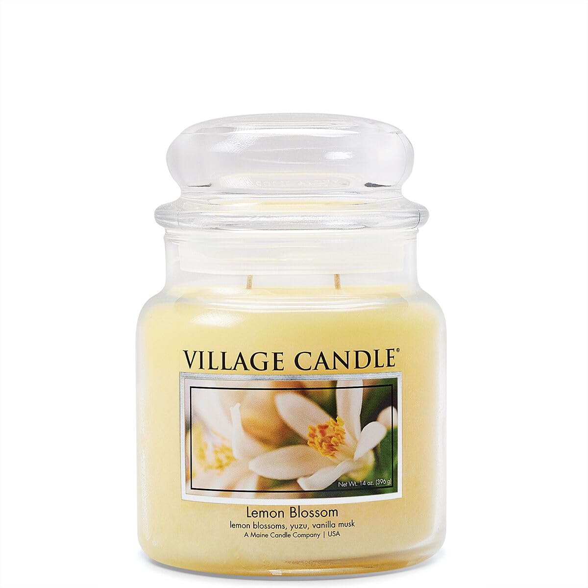 VELA MEDIANA 396 GRS VILLAGE CANDLE LEMON BLOSSOM