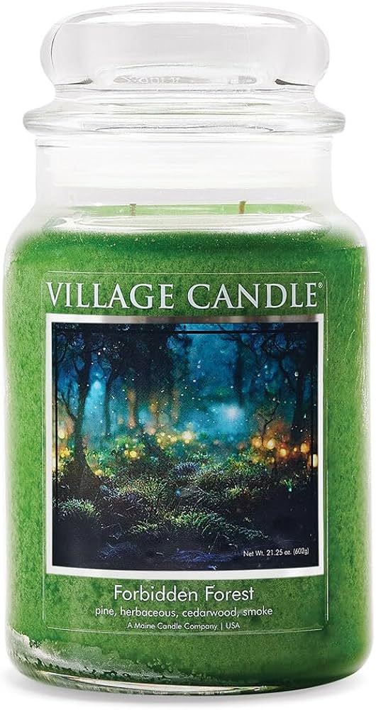 VELA GRANDE 602 GRS VILLAGE CANDLES FORBIDDEN FOREST