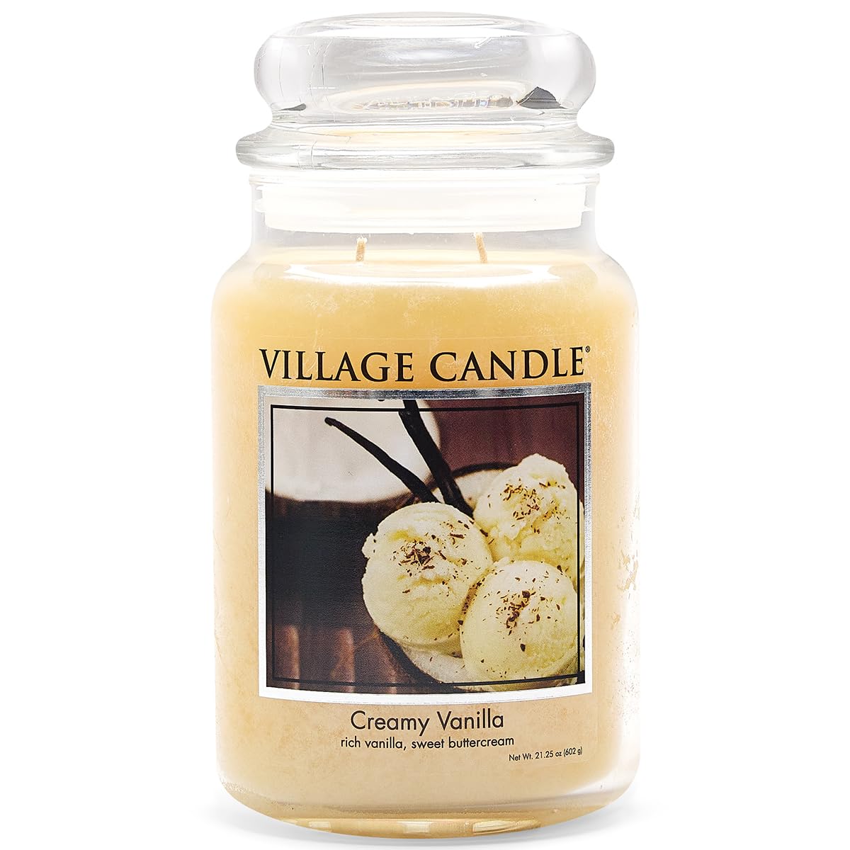 VELA GRANDE 602 GRS VILLAGE CANDLES CREAMY VANILLA