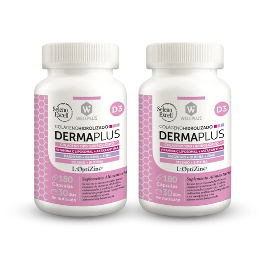 Pack x2 Derma plus 180caps Wellplus