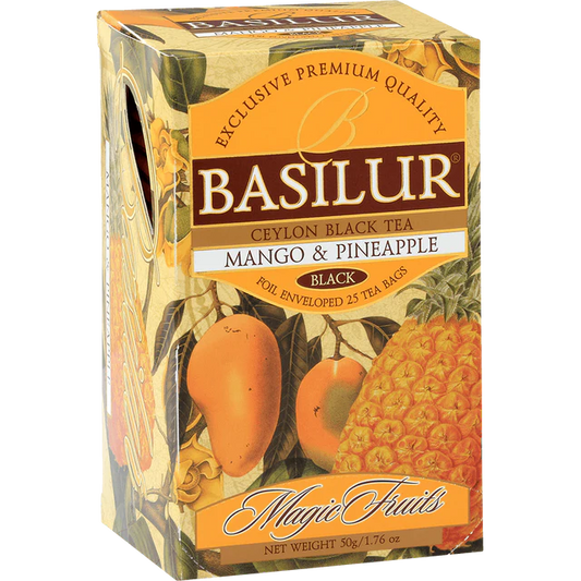 Té negro Ceylon Mango & Piña 25 Bolsas Basilur