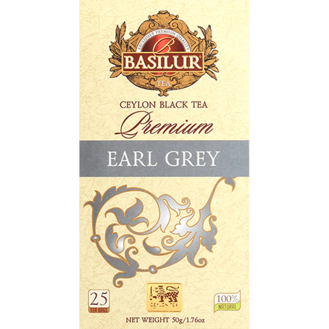 Té Premium - Earl Grey - 25 Bolsitas - Basilur