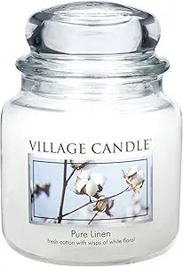 VELA MEDIANA 396 GRS VILLAGE CANDLE PURE LINEN