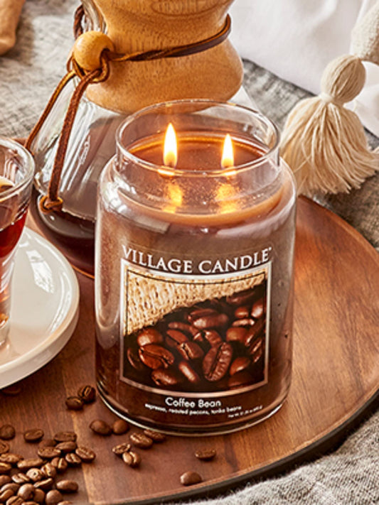 VELA GRANDE 602 GRS VILLAGE CANDLES COFFEE BEAN