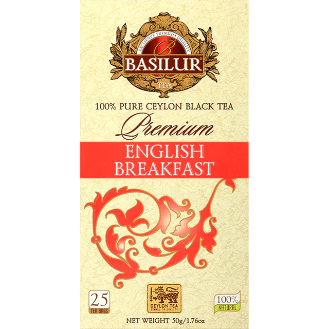 Té Premium - English Breakfast - 25 Bolsitas - Basilur