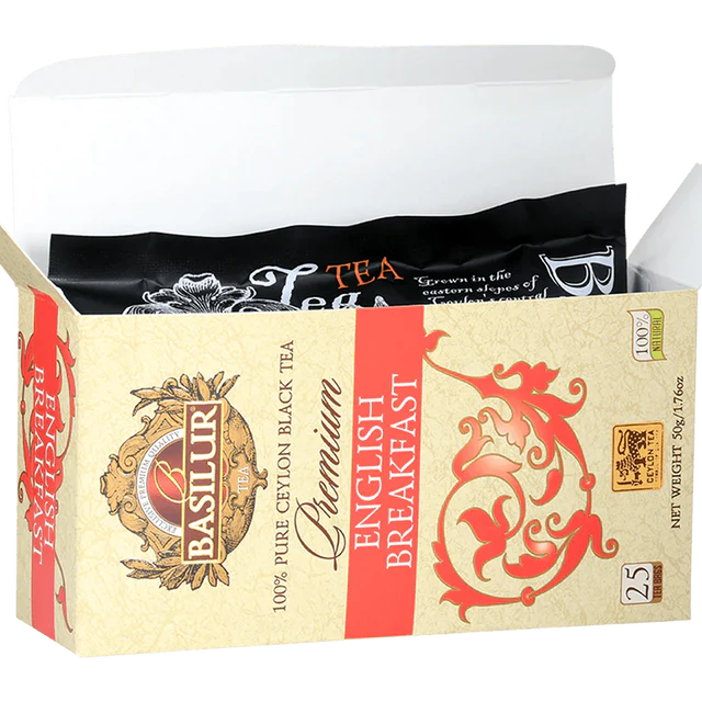 Té Premium - English Breakfast - 25 Bolsitas - Basilur