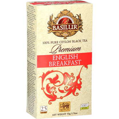 Té Premium - English Breakfast - 25 Bolsitas - Basilur