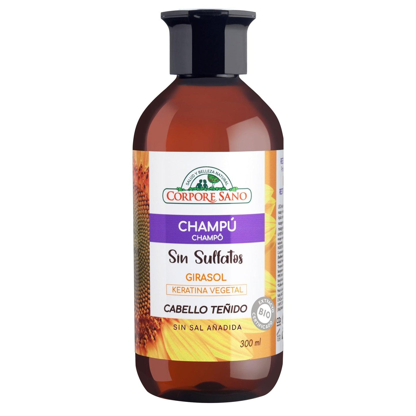 Shampoo 300 ml Corpore Sano Girasol Cabello Teñido