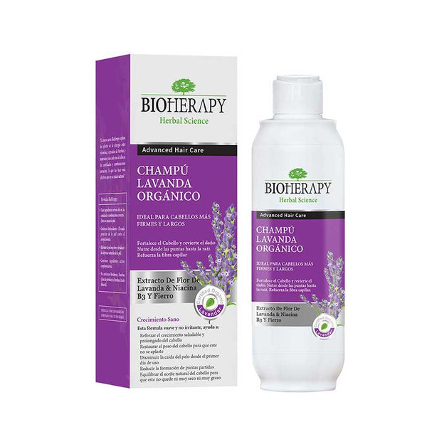 Shampoo Orgánico 300 ml Bioherapy Lavanda