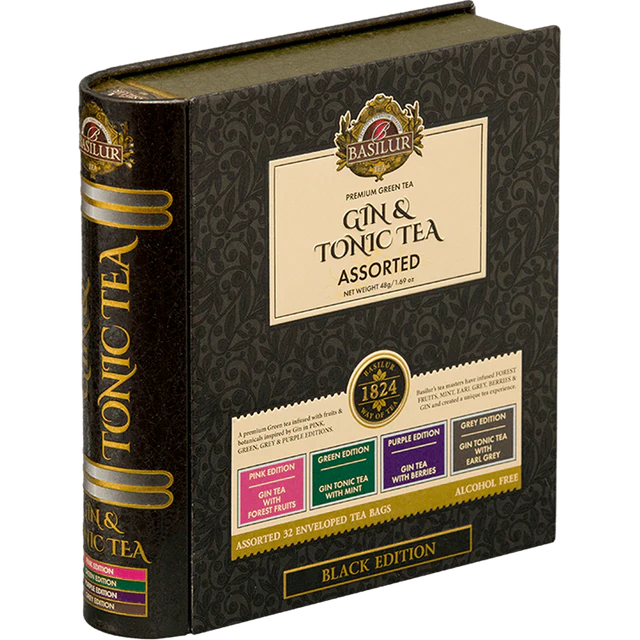 Book Gin Tonic Assorted Black Edition - 32 Bolsitas