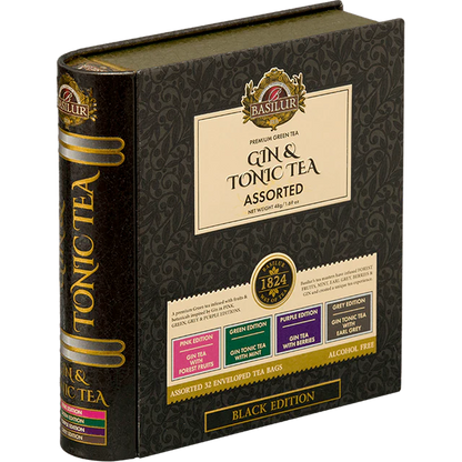 Book Gin Tonic Assorted Black Edition - 32 Bolsitas