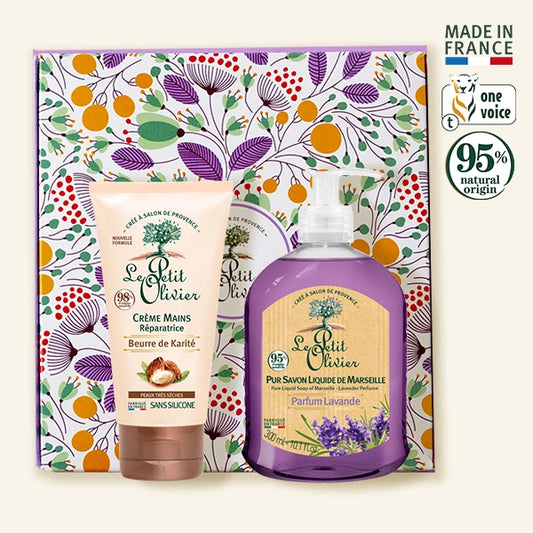 Set de Regalo Crema Manos Karite & Jabón Líquido Lavanda Le Petit O