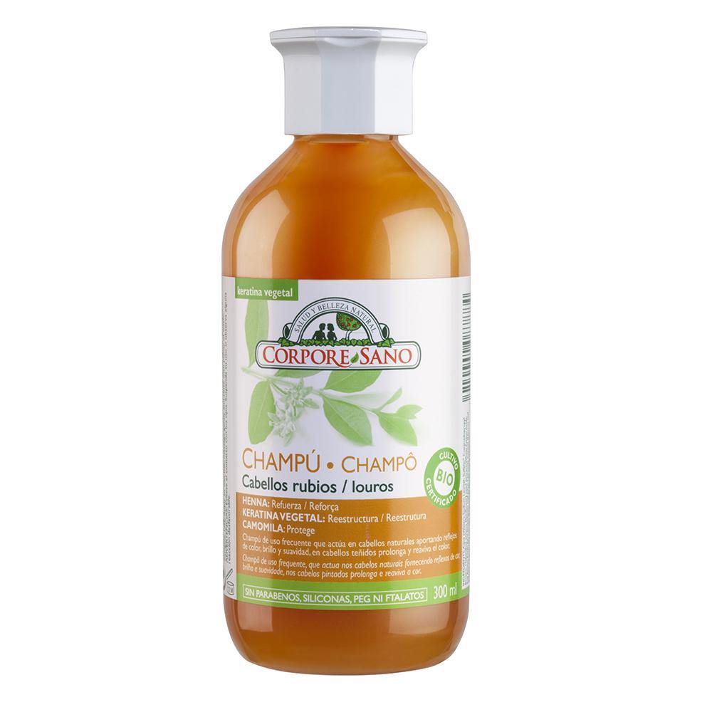 Champú Henna 300 ml Corpore Sano Cabellos Rubios