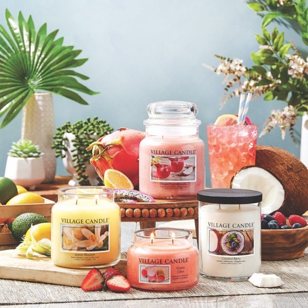 VELA GRANDE 602 GRS VILLAGE CANDLES GUAVA CITRUS