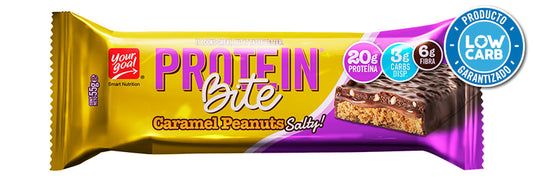 Barra de proteina Protein bite caramel Peanuts salty 56gr Your Goal