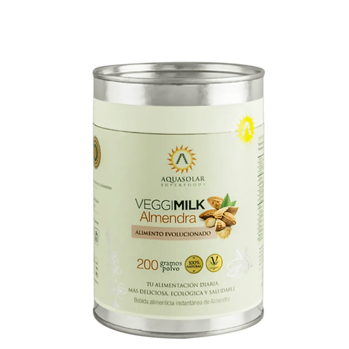 Proteina Veggimilk almendra 200gr Aquasolar