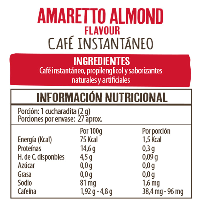 Café frasco amaretto almond 50gr Beanies