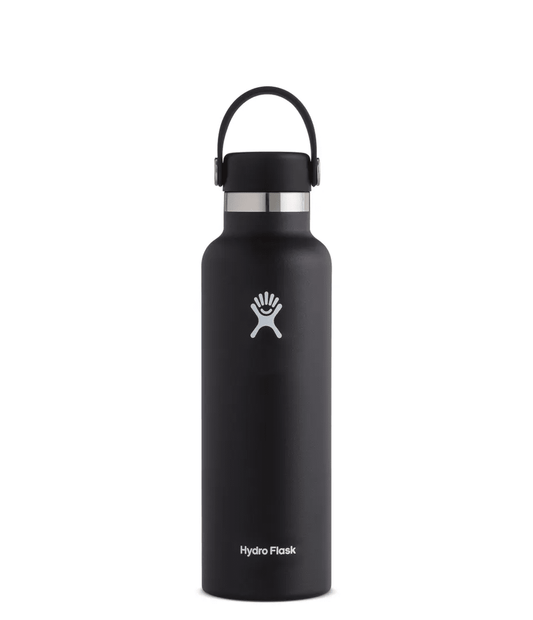 Botella Boca Standard 621 ml Hydroflask Negra