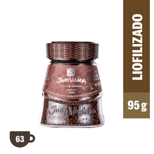 Café liofilizado 95g Juan Valdez Chocolate