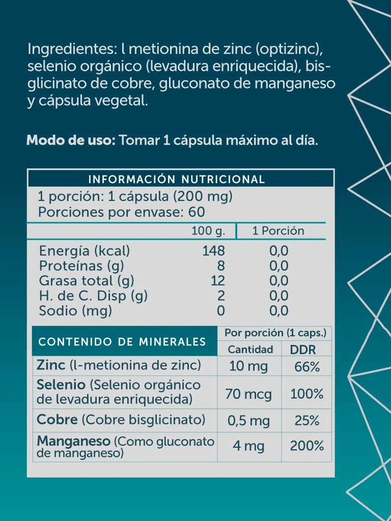 Zn Se Cu Mn 60caps Wellplus