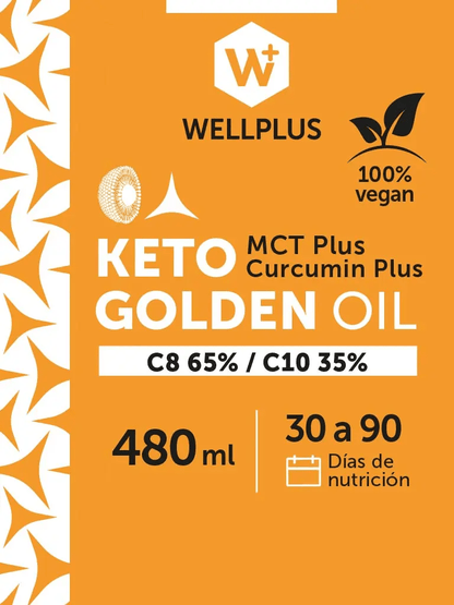 Keto golden oil MCT 480ml Wellplus