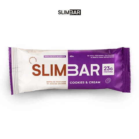 Proteina en barra cookies cream 60gr Slimbar