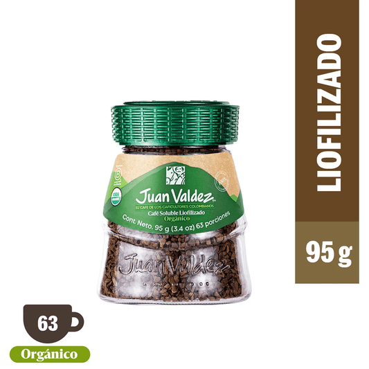 Café liofilizado 95g Juan Valdez Organico