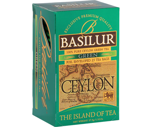 Té Ceylon green 25 bolsas Basilur