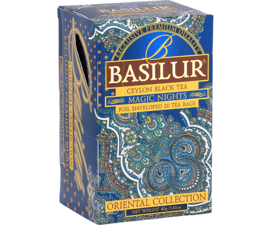 Té negro ceylon magic nights 25 bolsitas Basilur