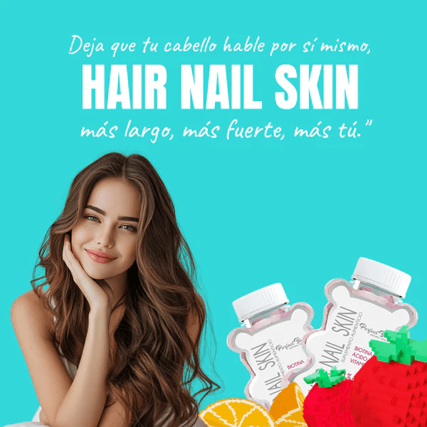 Gomitas Hair, nails & skin acido fólico 60und Perfect Bear