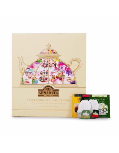 Selección de 9 Varied con Té negro y Té verde Ahmad Tea Afternoon Tea Collection (45 Bolsitas)