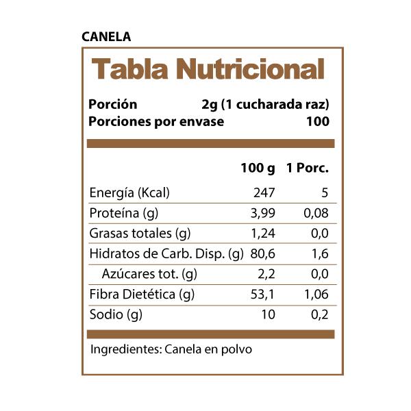 Canela en polvo 200gr Revitta