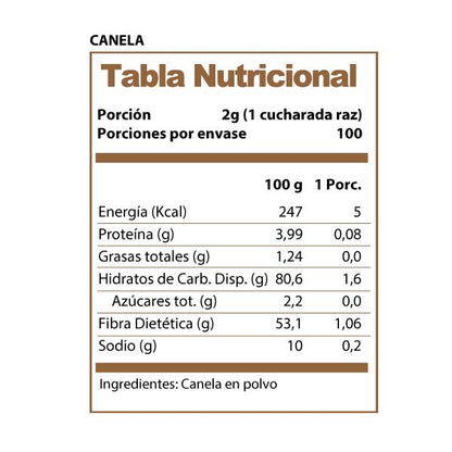 Canela en polvo 200gr Revitta