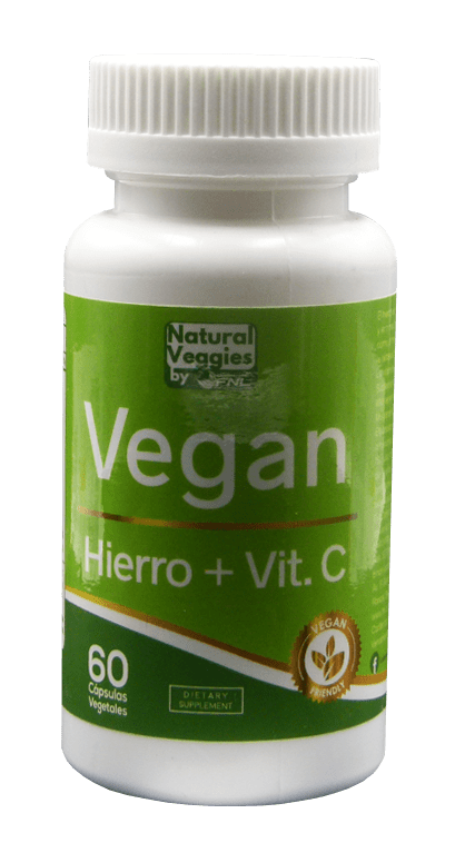 Vegan Hierro + Vitamina C 60 Cápsulas FNL