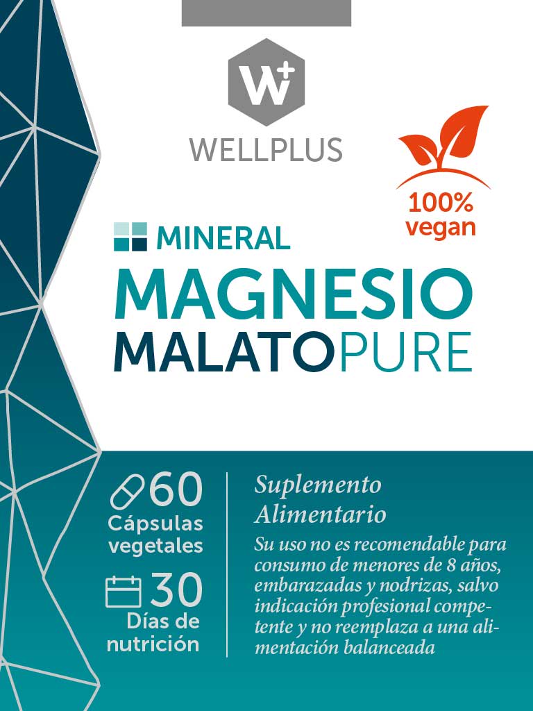 Magnesio malato pure 60caps Wellplus