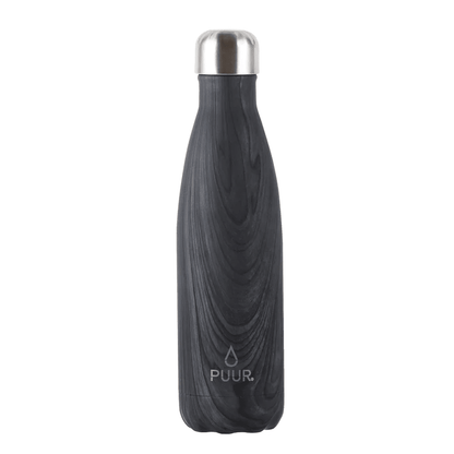 Botella térmica bottle black marble Puur 500ml