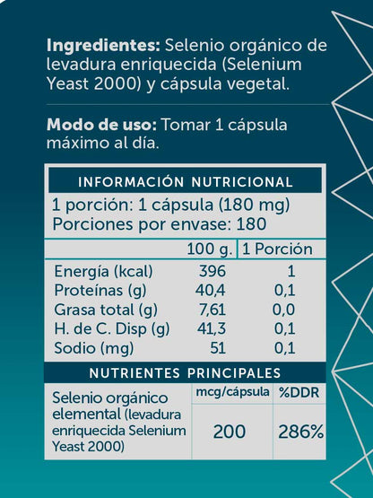 Selenium pure 200 mcg 180caps Wellplus