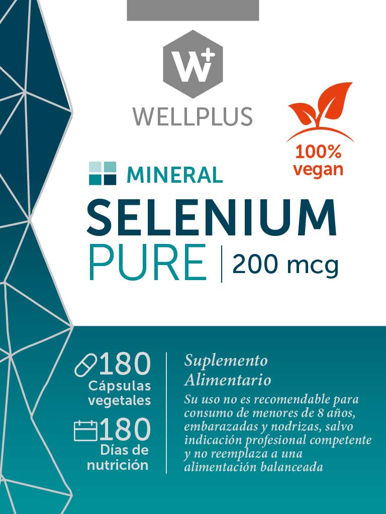 Selenium pure 200 mcg 180caps Wellplus