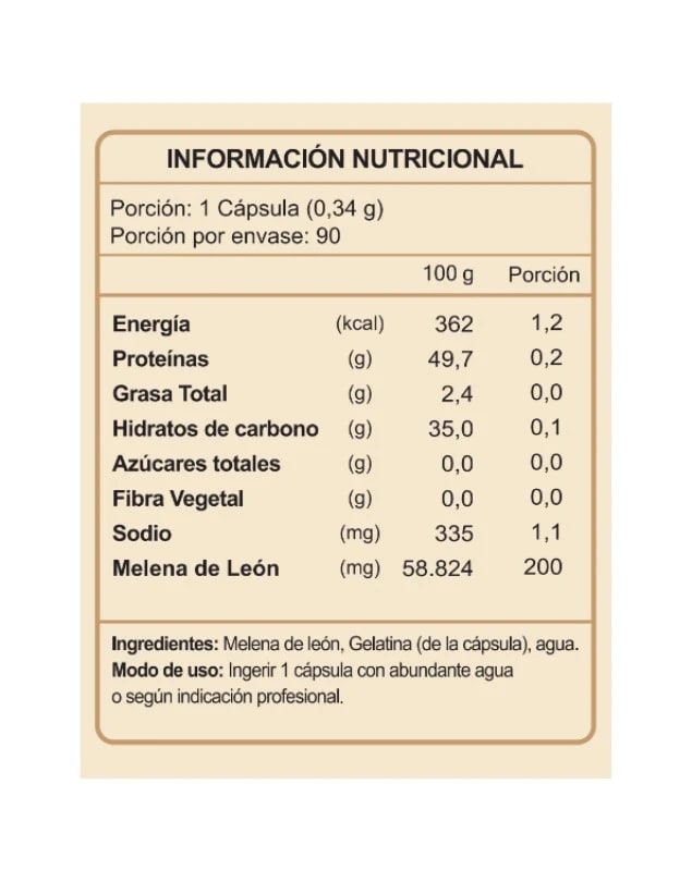 Melena de león 90caps Fnl