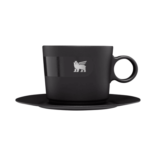 Taza de Capuccino Daybreak con Plato 192 ml Stanley Negro