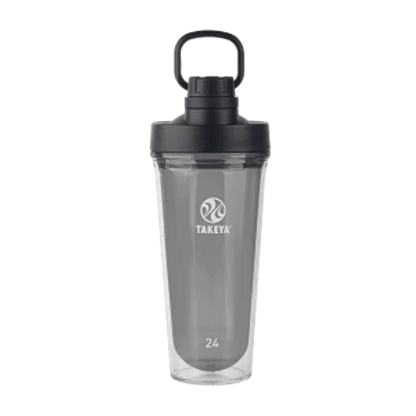 Botella Takeya protein shaker tritan 709ml Negra